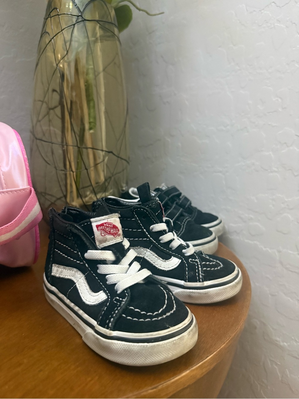 Vans Kids Black & White High-Top Sneakers